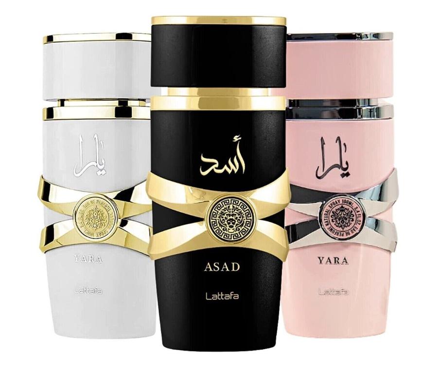 YARA | ASAD | YARA MOI - by Lattafa perfumes 3.4oz(100ml)__(pack of 3)