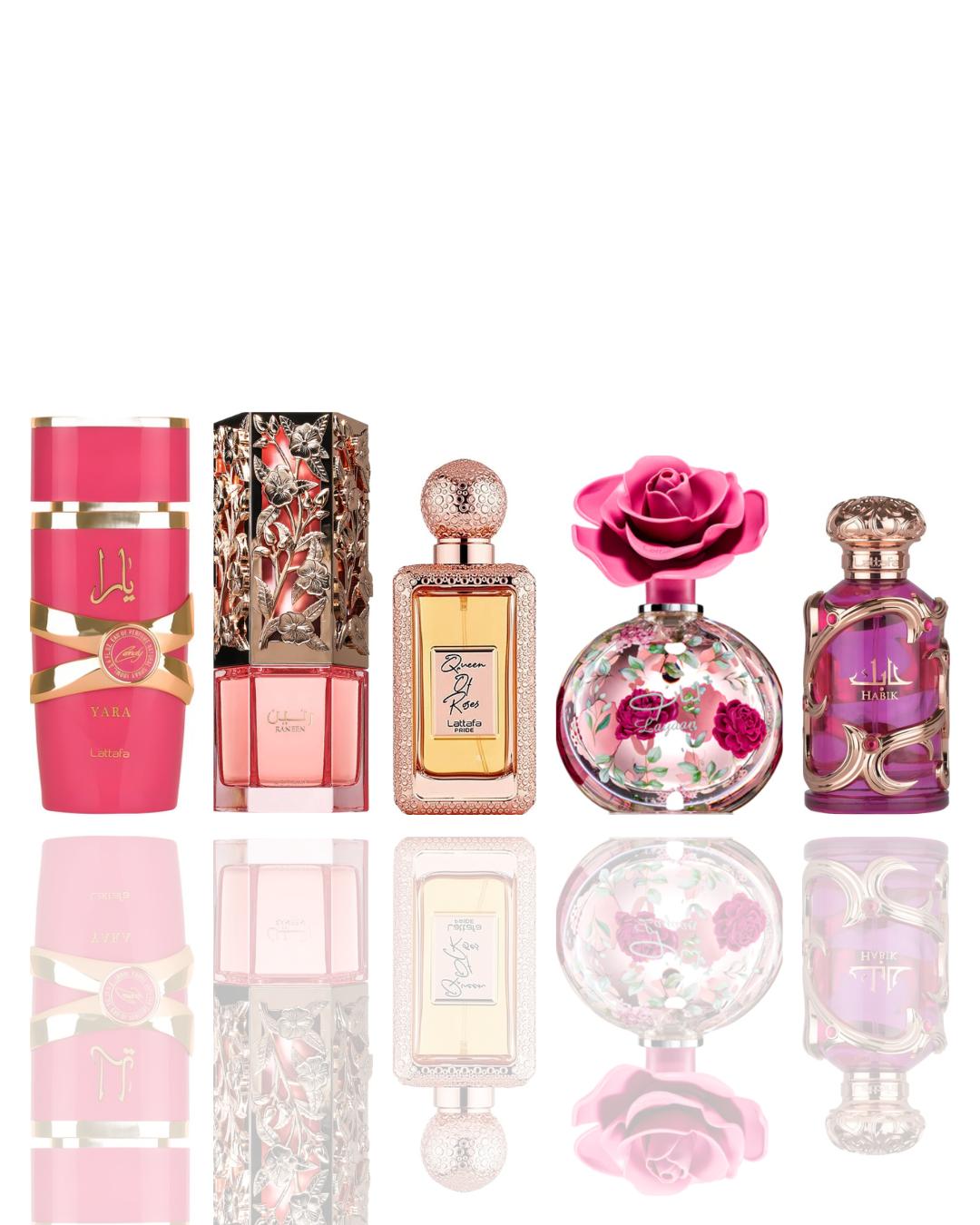 Yara Candy + Queen Of Roses + Raneen + Layaan + habik -- 5 piece bundle