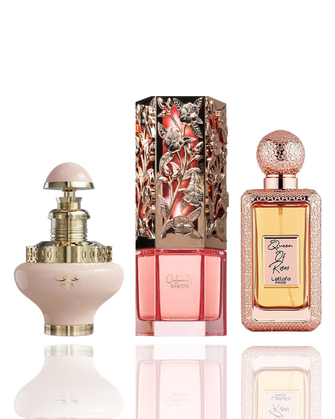 juman precious + queen of roses + raneen -- 3 piece bundle