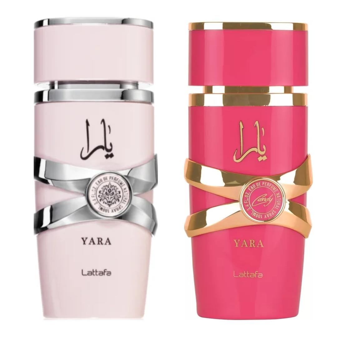 Lattafa Yara Candy + Yara Perfume (Women) By Lattafa Perfumes 3.4oz(100ml) - Fragrance Gift Bundle