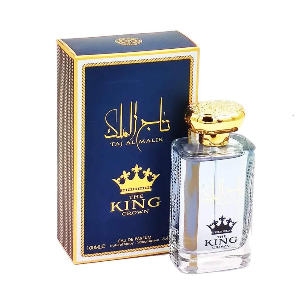Ard Al Zaafaran Taj Al Malik Regal Alcohol-Based Eau de Parfum (EDP) - 100ml (3.4 fl. oz) Single Item, Aromatic Woody, Citrus Spicy Men's Fragrance with Cardamom and Woody Musk Notes, Citrus Spicy Fragrance