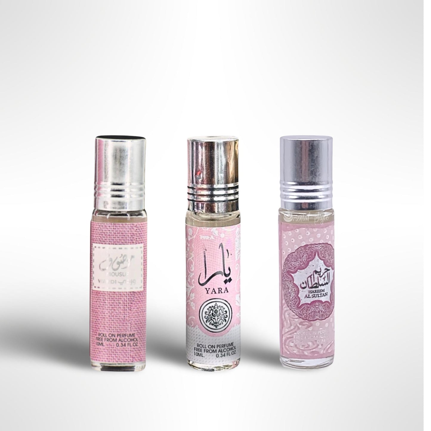 Mousuf 10ml + Yara 10ml + Hareem Al Sultan 10ml – Roll-On Perfume Gift Bundle