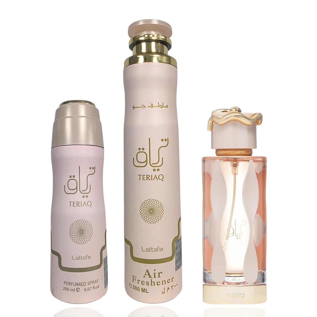 Teriaq + Teriaq Air freshener + Teriaq Deodorant --- teriaq Set Bundle