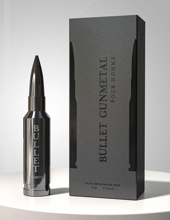 Bullet Gunmetal by Bharara Beauty 2.5 oz EDP | Bold Men’s Fragrance