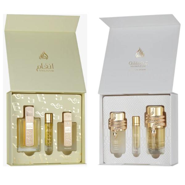 Musamam White Intense 3pcs Gift Set + ANGHAM 3PC GIFT SET -- 2 GIFT SET BUNDLE