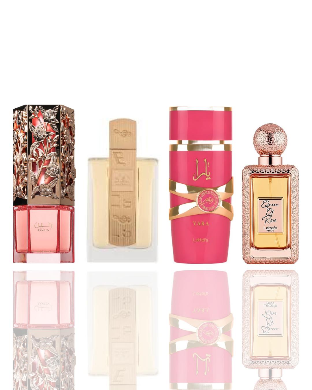 Raneen + Angham + Yara Candy + Queen Of Roses -- 4 piece bundle