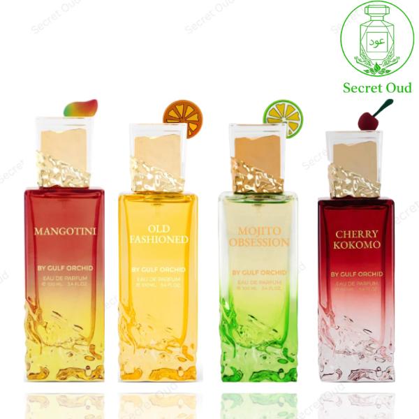 Unisex Fragrance 4-Piece Bundle - Mangotini, Old Fashioned Citrus Woods, Mojito Obsession, Cherry Kokomo, Bundle Unisex Fragrance