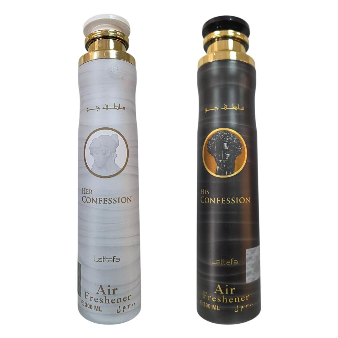 His Confession air freshener + Her confession air freshener -- 2 piece bundle