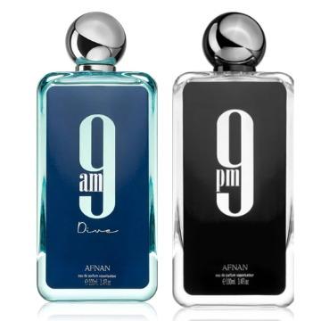 9AM DIVE & 9PM - by AFNAN perfumes 3.4oz(100ml)_(2PC GIFT SET) Fragrance Luxury