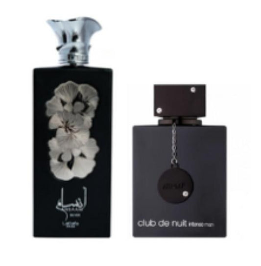 CLUB DE NUIT INTENSE By armaf + ANSAAM SILVER by lattafa (2pc gift set)