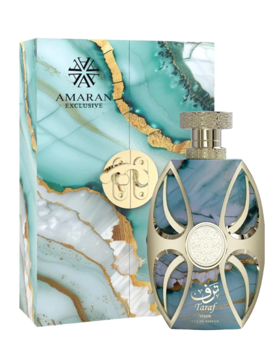 Amaran Taraf Verde Aromatic Scented Floral Amber Musky Unisex Fragrance - 100ml (3.4oz) Single Item Perfume for Sale, Aromatic Unisex Fragrance