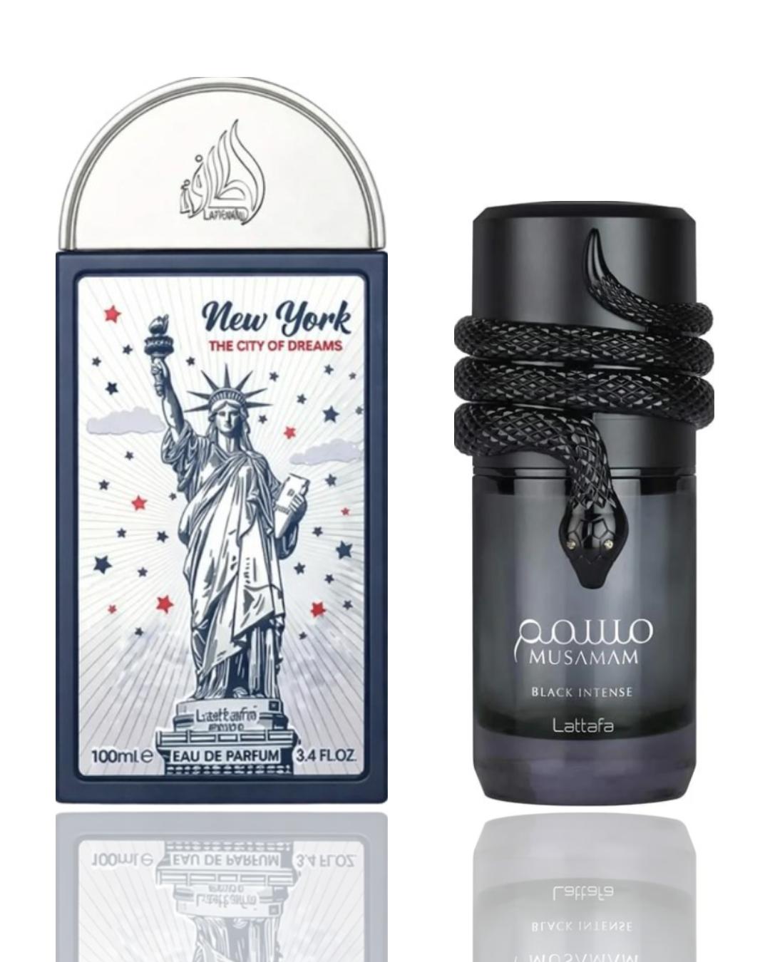 Musamam black + New york the city of dreams -- 2 piece bundle