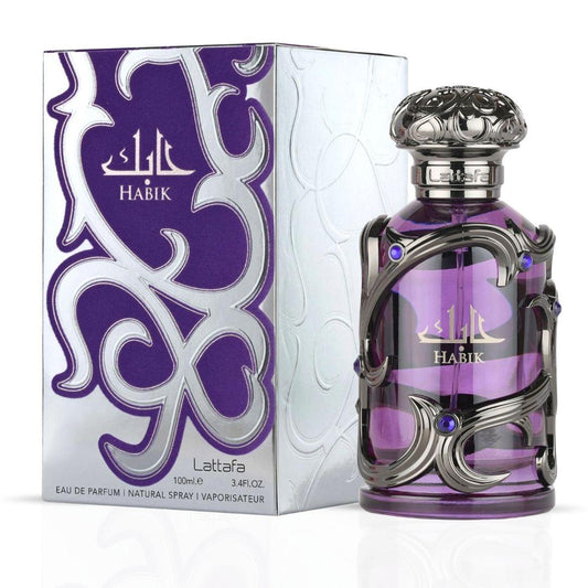 Lattafa Habik 100ml Eau de Parfum for Men Natural Spray Classic Scent 3.4 fl oz