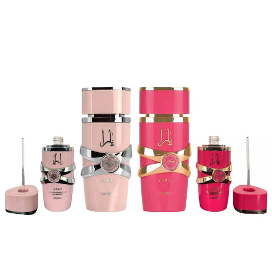 Yara + Yara perfume Oil + Yara candy + Yara candy perfume Oil -- Yara Royale Quartet