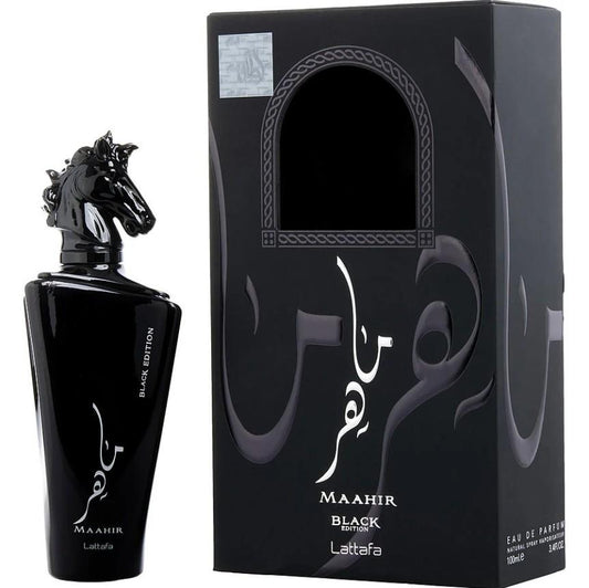 Maahir Black Edition , 3.4 oz EDP Spray by lattafa