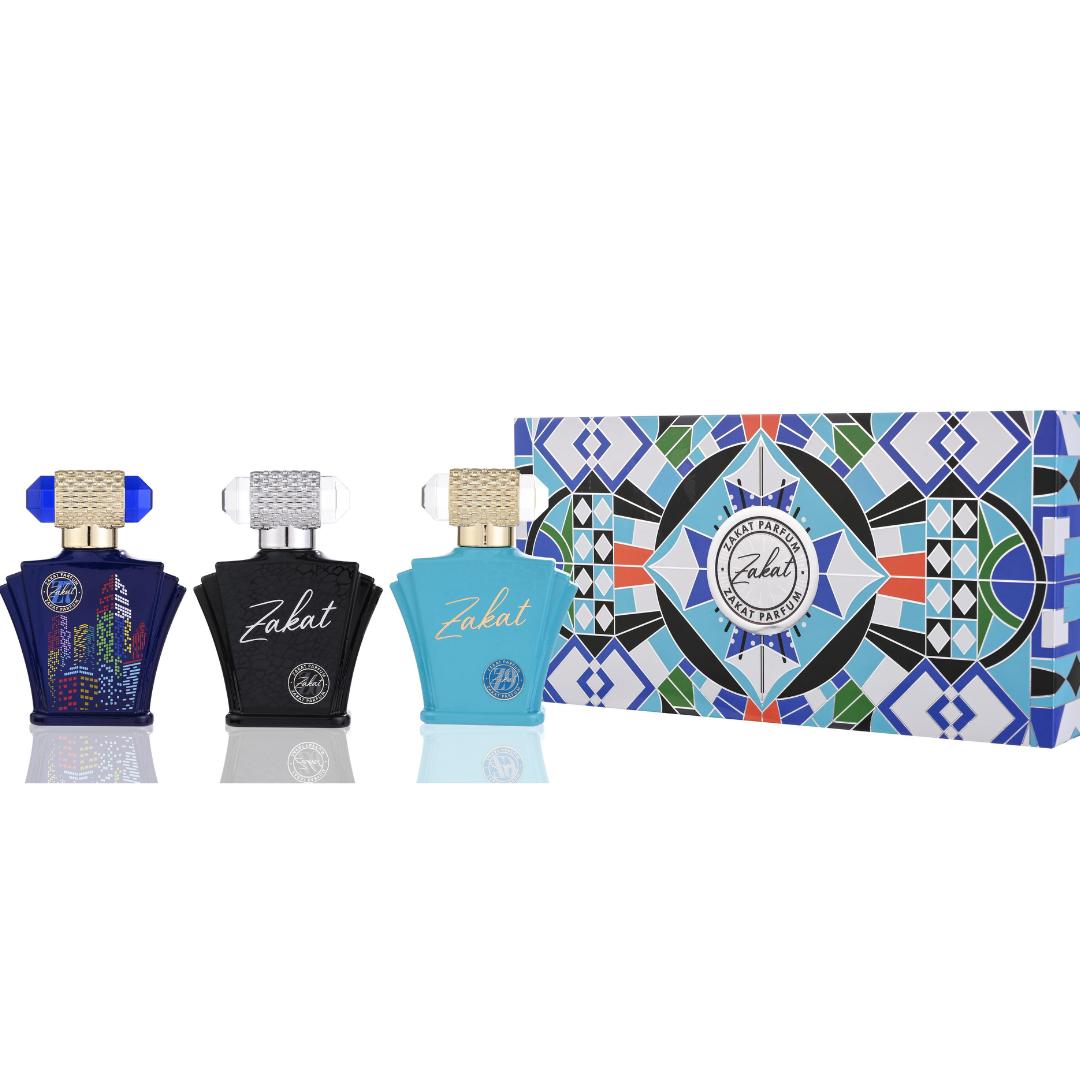 Zakat Men's 3-Piece Cologne Gift Set - Men's Fragrance, Perfumes, Ideal Guys Gifts for Special Occasions