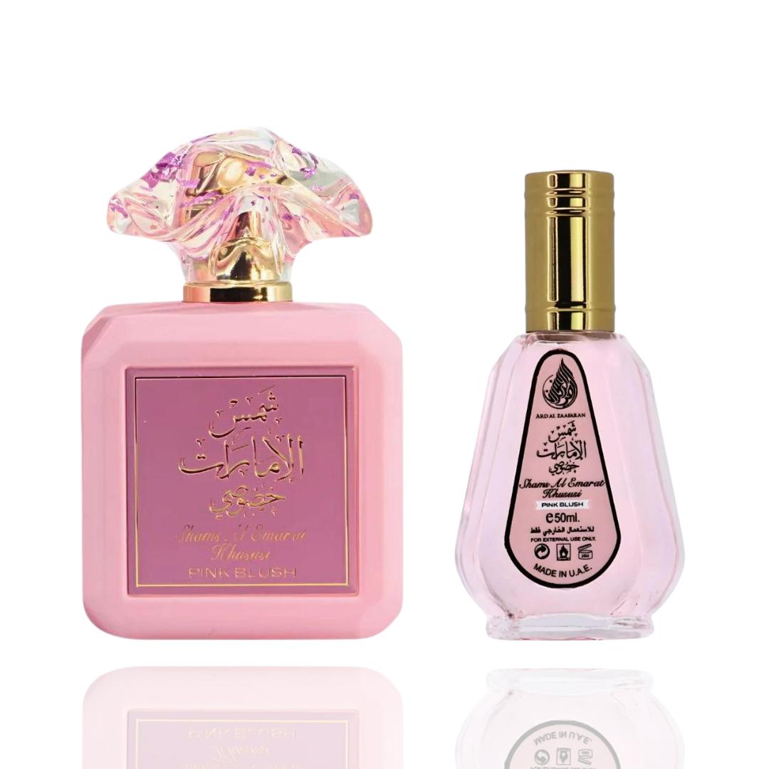 Shams Al Emarat pink Blush 100ml + Shams Al Emarat pink Blush 50ml --- pink blush bundle