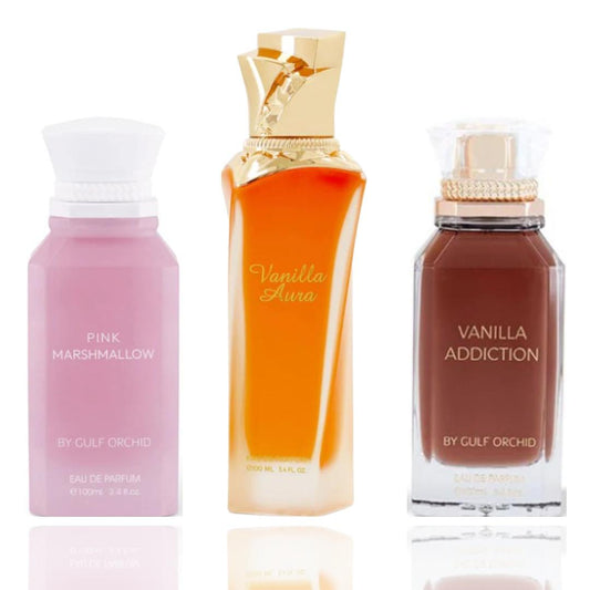 VANILLA AURA + Vanilla Addiction + Pink Marshmallow -- 3 piece bundle