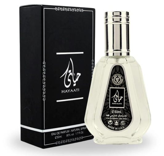 Ard Al Zaafaran Hayaati EDP 50ML 1.7 OZ Classic Fragrance for Daily Wear Eau de Parfum