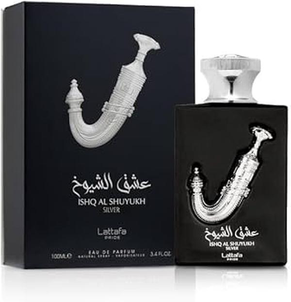 Lattafa Ishq Al Shuyukh Silver Men 3.4oz(100ML) Edp Spray