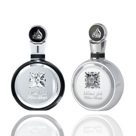 Fakhar Lattafa Silver + Fakhar Lattafa Platinum -- 2-piece bundle