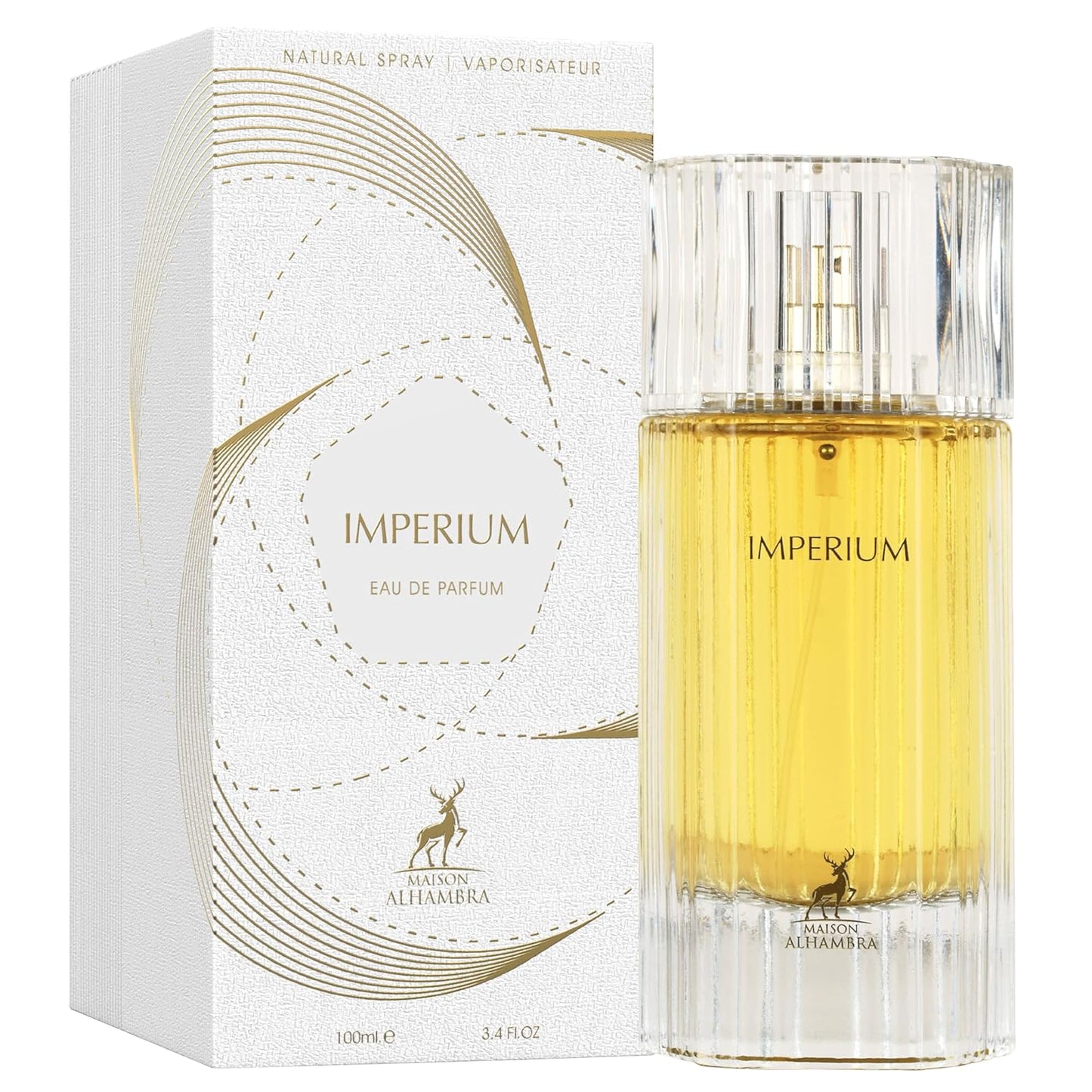 Maison Alhambra Imperium – Fruity, Spicy, Amber, Woody – Eau de Parfum Spray Long-Lasting Fragrance for Unisex, 3.4 Ounce / 100 ml