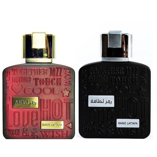 RAMZ LATTAFA GOLD + RAMZ LATTAFA SILVER Perfume (men) by Lattafa perfumes 3.4floz (100ml)