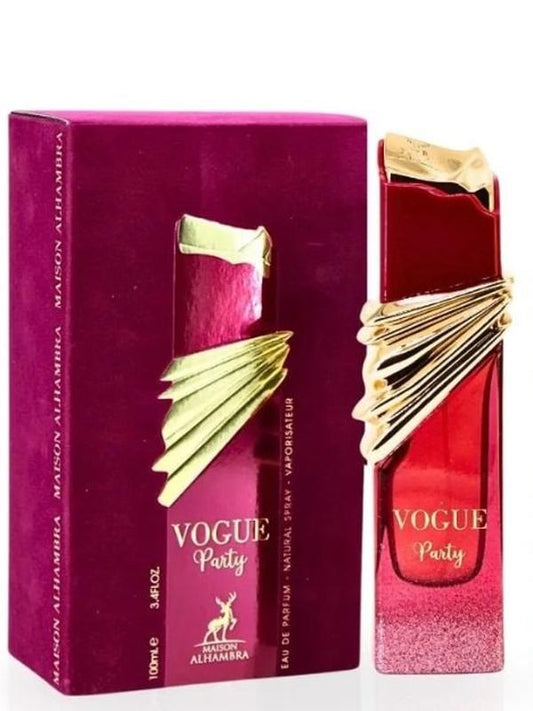 Maison Alhambra Vogue Party Eau de Parfum Spray 100ML (3.4 OZ) Long Lasting Arabian Perfumes for Women