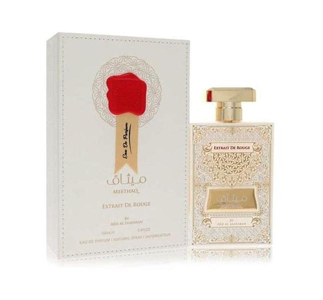 Ard Al Zaafaran Meethaq Extrait De Rouge Unisex Fragrance for Men and Women Bold and Striking Scent