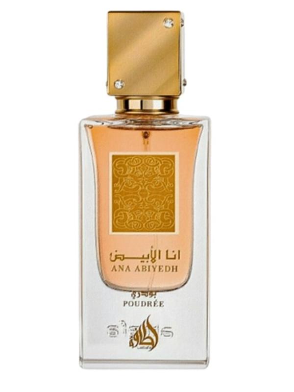 Lattafa Ana Abiyedh Poudrée Eau de Parfum – 60ml (2.0 fl oz) – A Soft and Powdery Unisex Fragrance