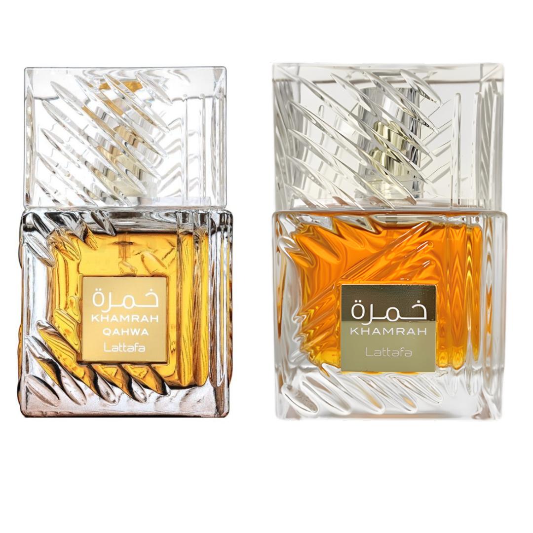 Khamrah Qahwa + Khamrah lattafa perfume Unisex- with a rich arabic scent of aometic spicy Aroma Fragrance