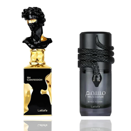 musamam black intense + His Confession -- 2 piece bundle