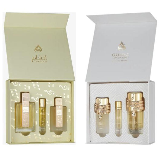 Musamam White Intense 3pcs Gift Set + ANGHAM 3PC GIFT SET -- 2 GIFT SET BUNDLE