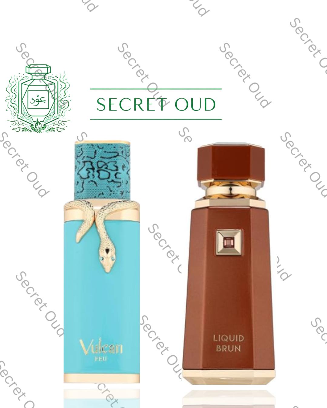 Unisex Vulcan Feu + Liquid Brun Contrast Duo Fragrance, 2-Piece EDP Duo Set Bundle