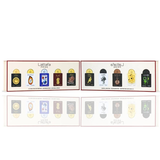 Lattafa Pride Eau de Parfum Gift Set Collection No.1 (5 x 20ml) +  Lattafa Pride Eau de Parfum Gift Set Collection No.3 (5 x 20ml) Long Lasting Unisex