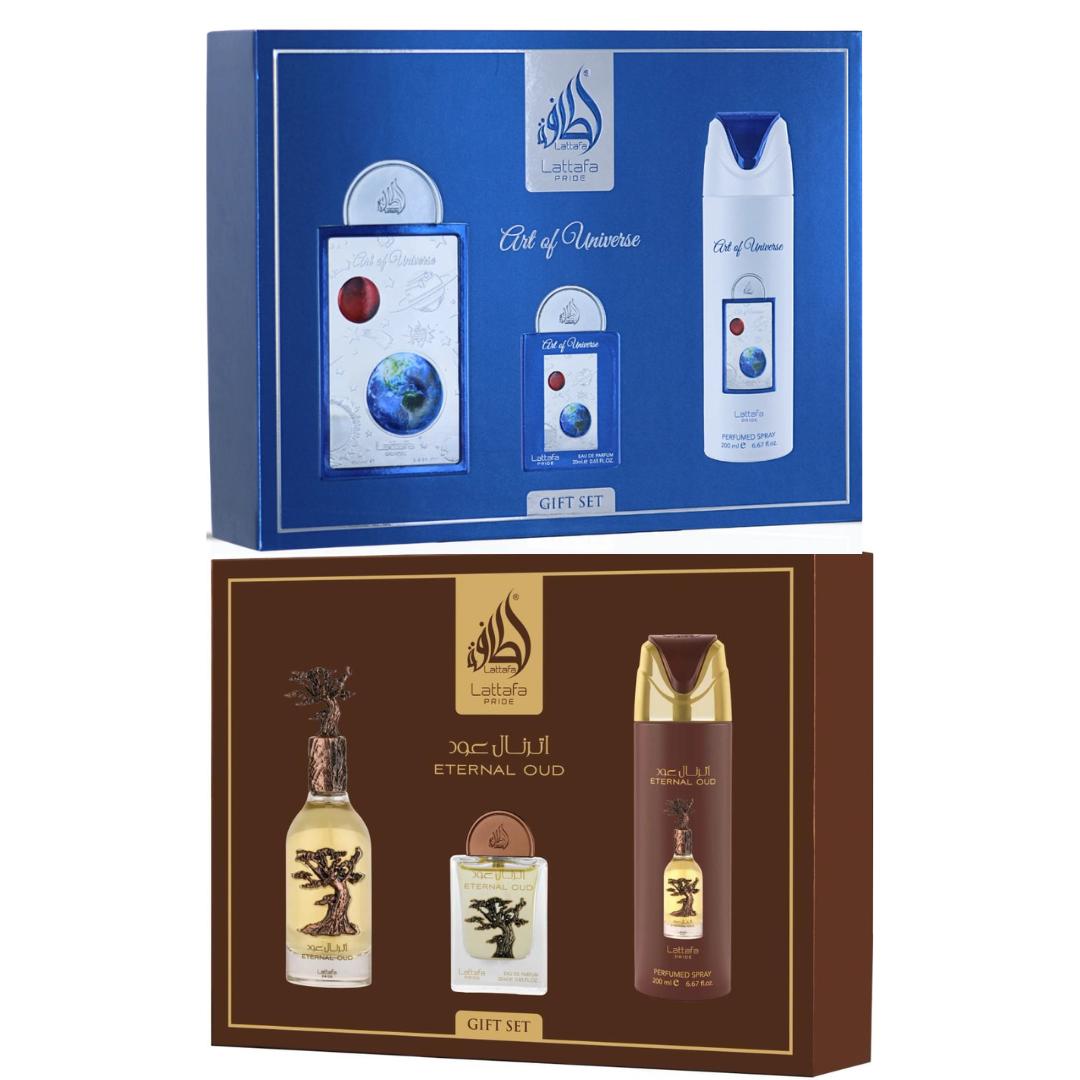 Eternal oud gift set + art of universe gift set — 2 set bundle