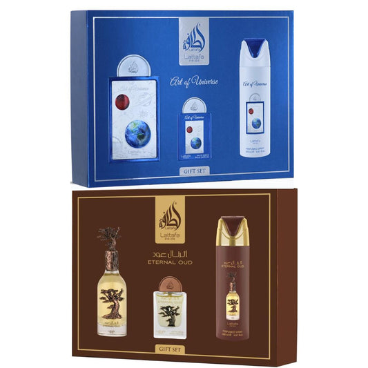Eternal oud gift set + art of universe gift set — 2 set bundle