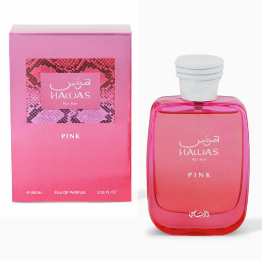 Rasasi Hawas Pink For Her Eau de Parfum Spray 100ml Regular Edition Perfume for Women