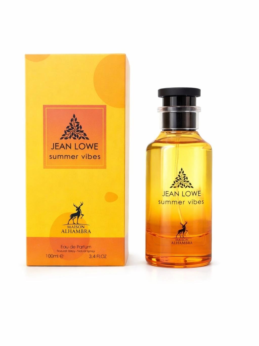 MAISON ALHAMBRA Jean Lowe Summer Vibes Unisex EDP Fragrance, 100ml(3.4oz) - High Quality Single Item Perfume with Musk, Clean Sunny Scent, Light Woods, Soft Warmth, Sparkling Fruits, Citrus Zest - Daytime Wear, Mothers Day Gift