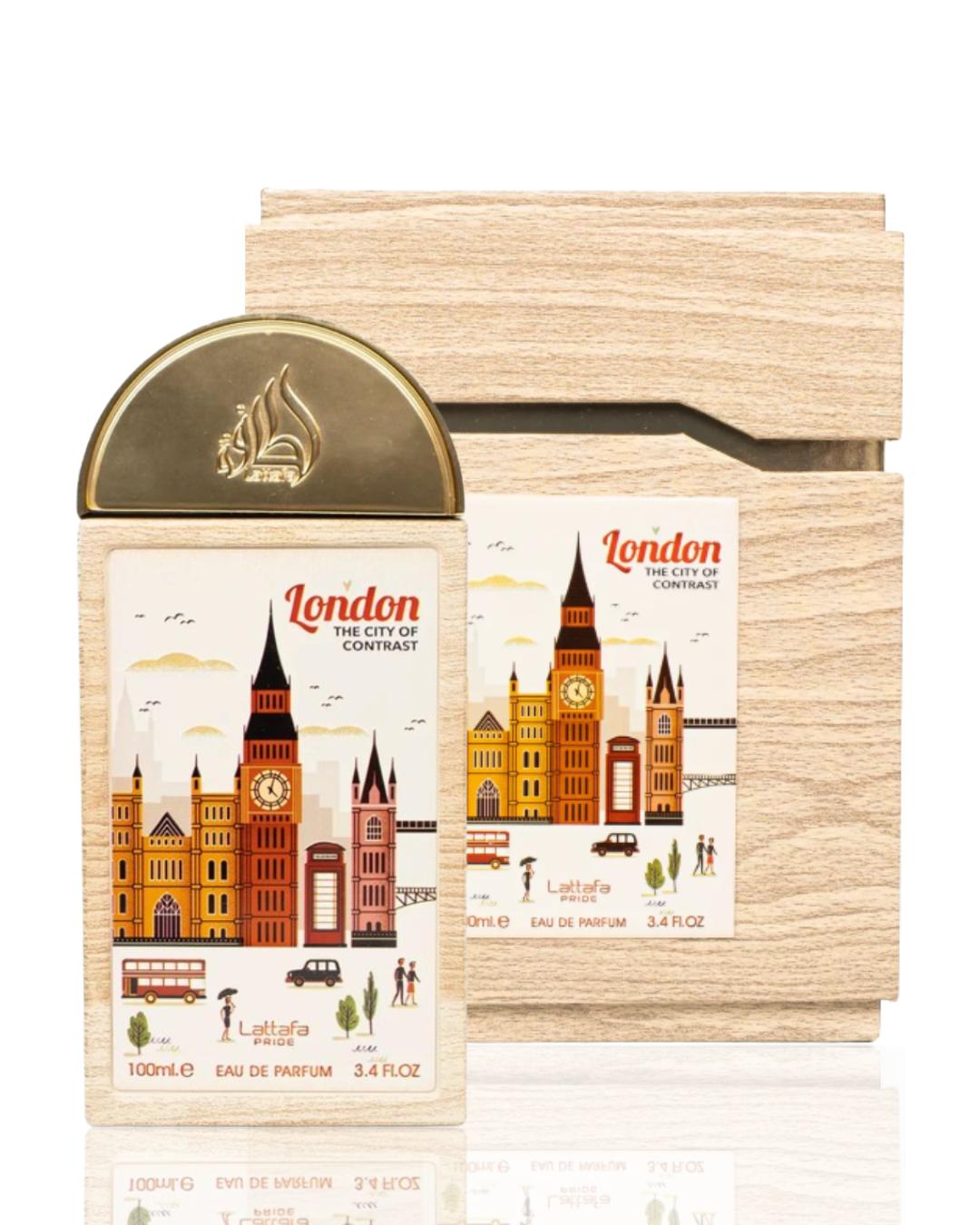 Lattafa Pride London The City Of Contrast Unisex Perfumes EDP Spray, 100ml (3.4oz) - Spicy Woody Fragrance, Pepper Incense, Spice Smoke Notes, Long Lasting Fragrance (Beauty & Personal Care)