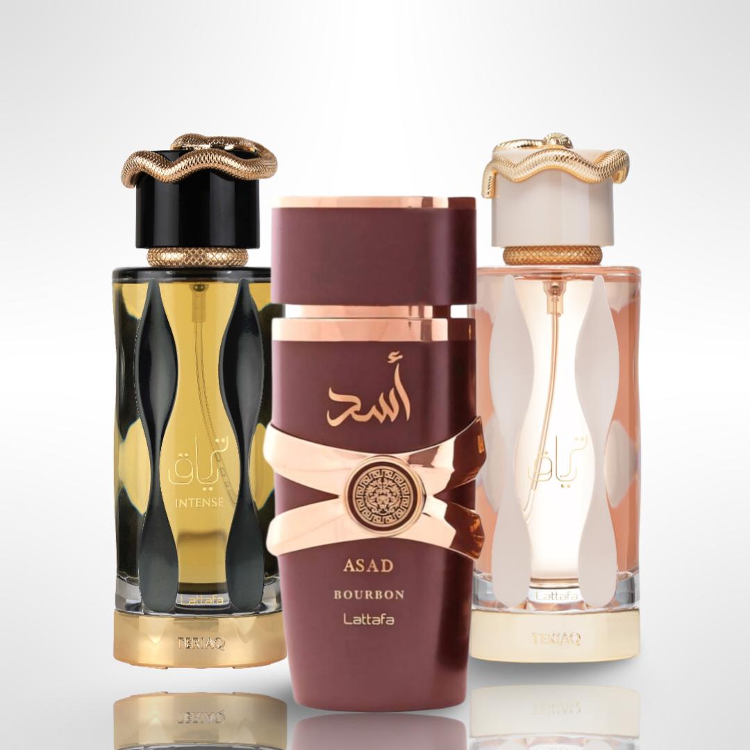 ASAD BOURBON + Teriaq Intense +Teriaq  3.4oz (100ML) - Fragrance Gift Bundle