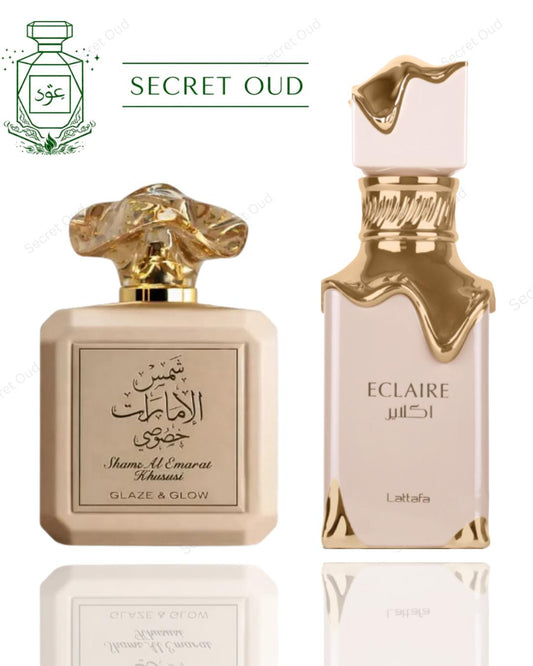 Eclaire + Shams Al Emarat Glaze & Glow -- 2 piece bundle