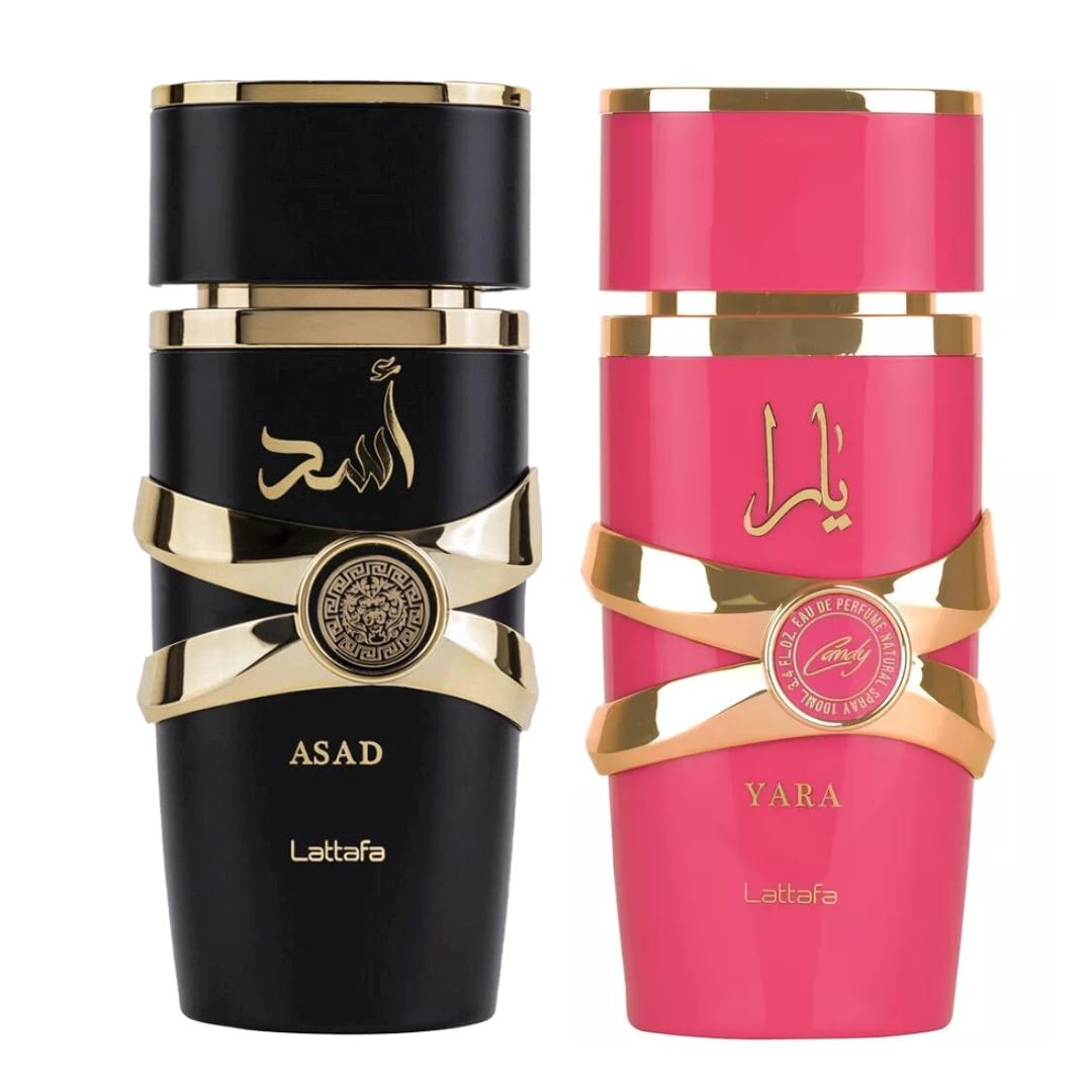 YARA CANDY + ASAD - by Lattafa perfumes 3.4oz(100ml)__(pack of 2) Fragrance Luxury