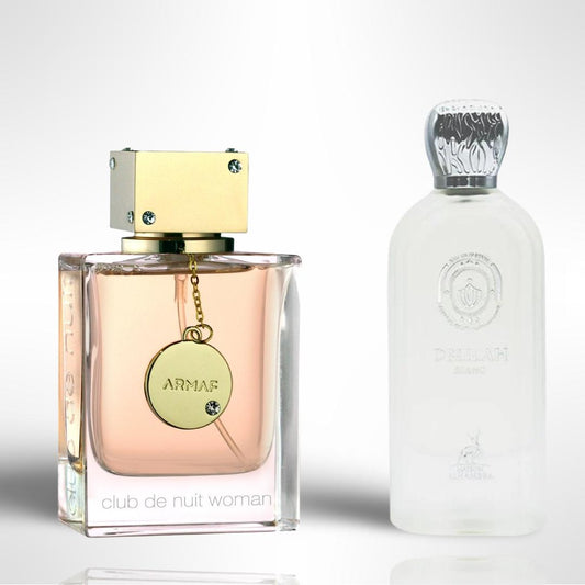 CLUB DE NUIT Women + Maison Alhambra Delilah Blanc EDP 100ml 3.4 Fl Oz - Fragrance gift bundle