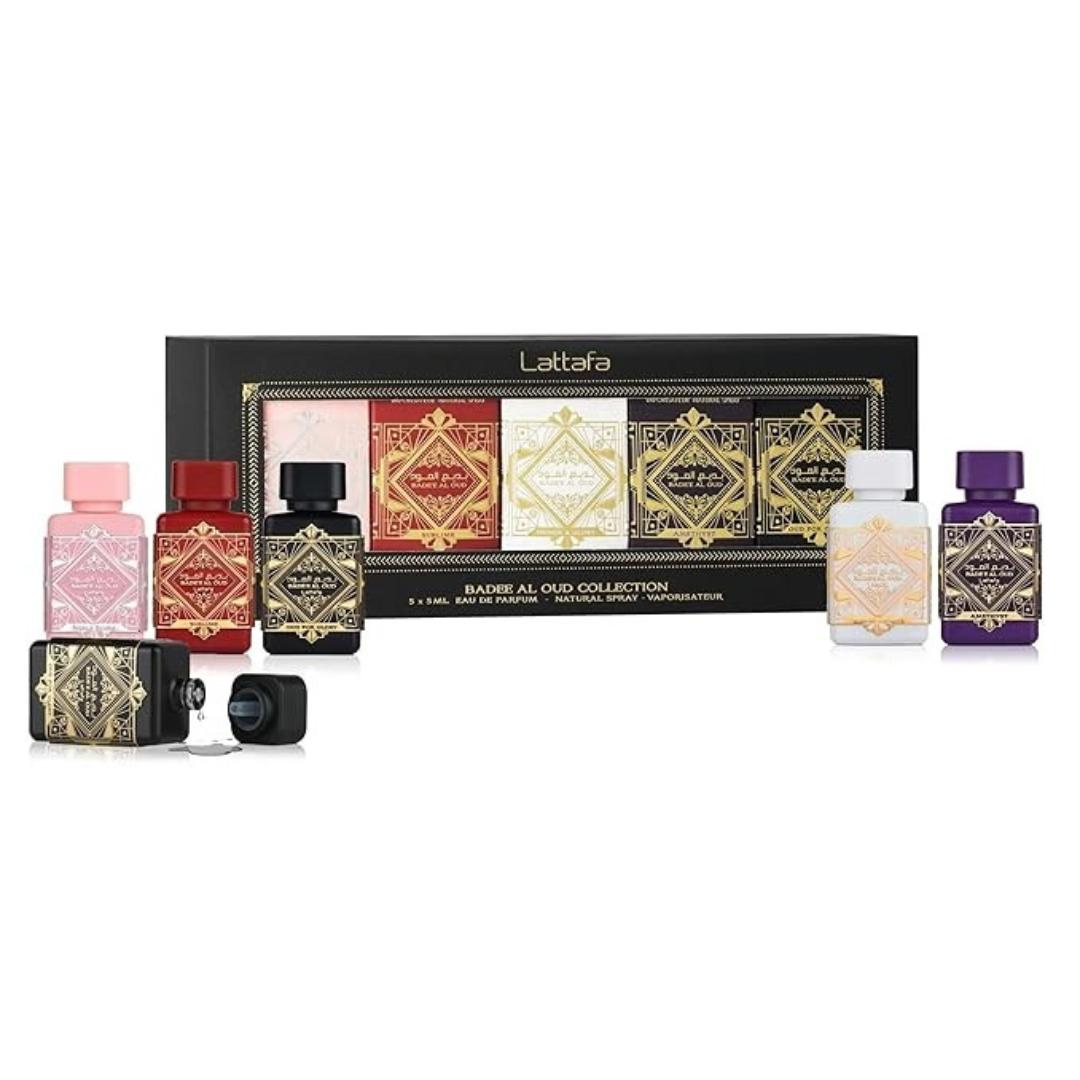 Lattafa Bade'e Al Oud Collection Mini 5 × 5 Ml Eau De Parfum Gift Set Unisex (small)