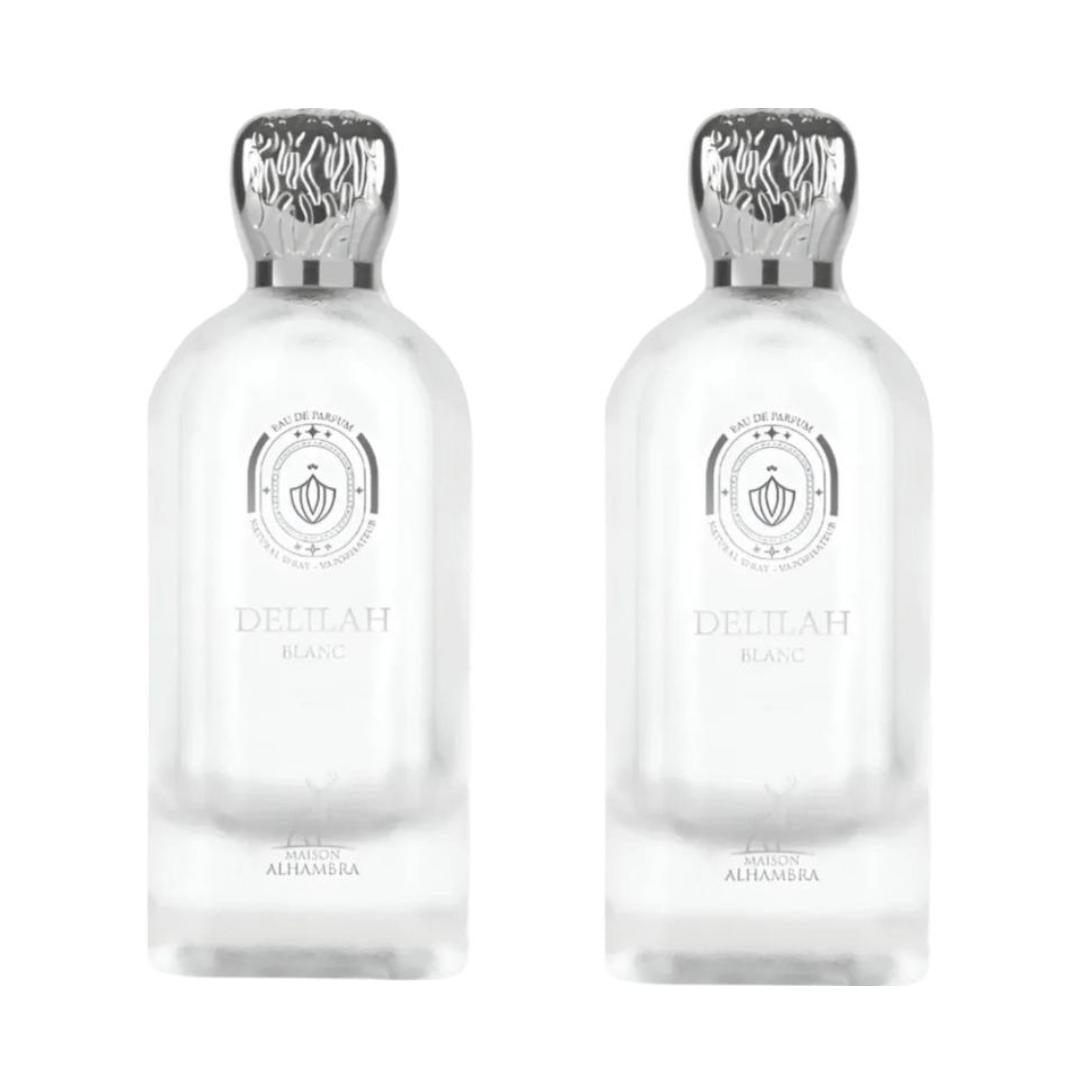 2x Maison Alhambra Delilah Blanc EDP For Women 100ml 3.4 Fl Oz Perfume Fragrance Bottle