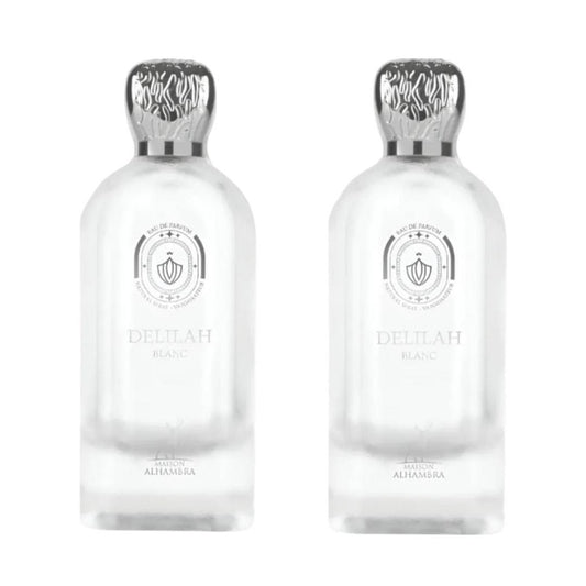2x Maison Alhambra Delilah Blanc EDP For Women 100ml 3.4 Fl Oz Perfume Fragrance Bottle