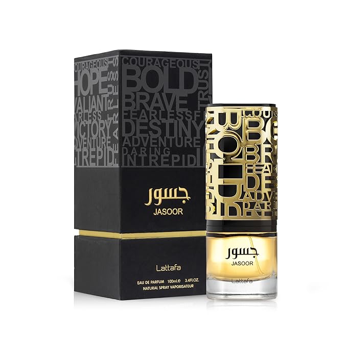 Lattafa Jasoor Eau De Parfum Spray for Men 3.4 Ounce - Bergamot & Lavender Fragrance Notes - Ideal for Daily Use or Special Occasions - EDP 100ml