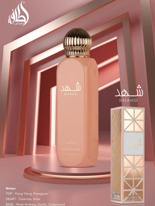 Lattafa Shahd All Over Spray – 150ml (5.07 FL OZ)