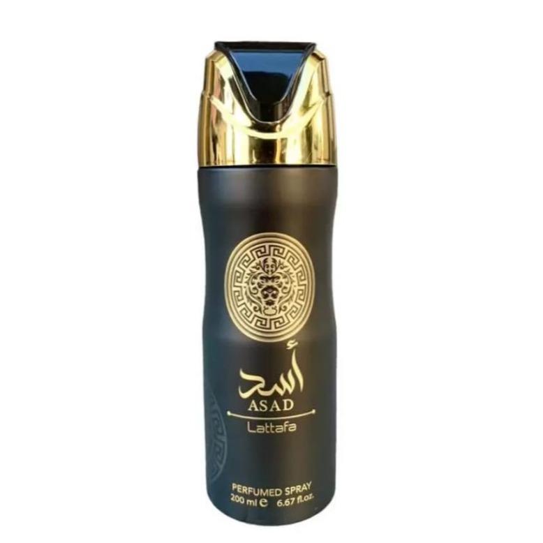 Lattafa ASAD body spray for Men 200ml Long Lasting Antiperspirant Body Spray Gentle Cleanser